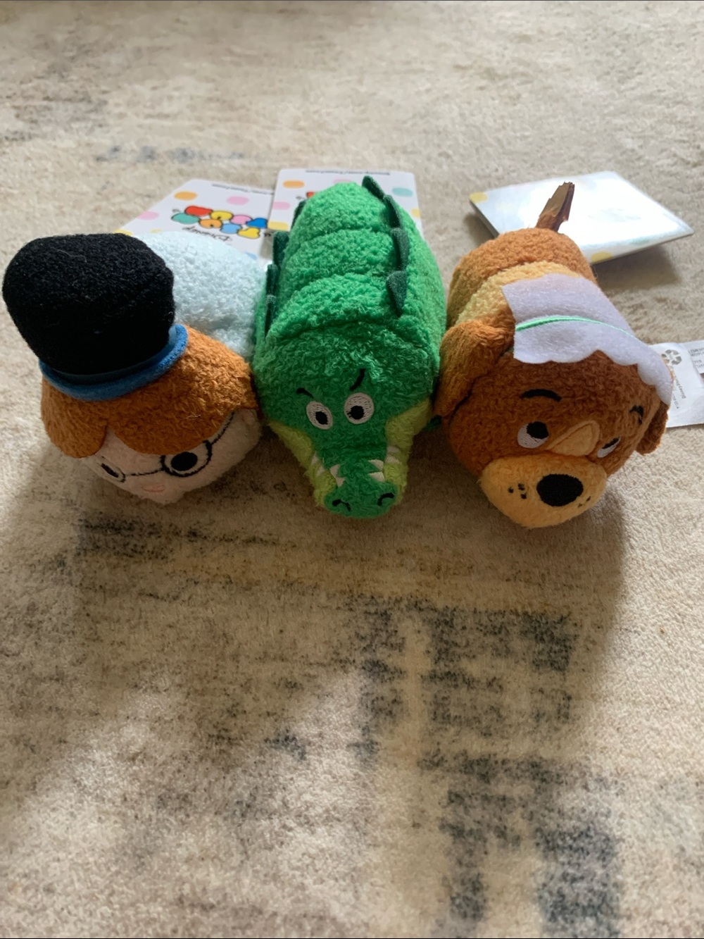 NWT Disney Tsum Tsum Plush Trio - Green, Brown, Black
